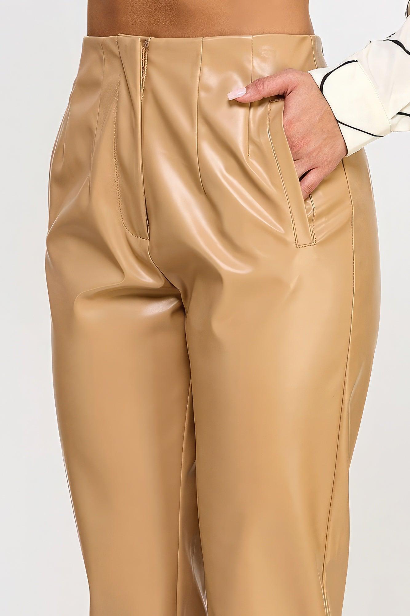 Faux Leather Pants - Leur Beau Monde Boutique