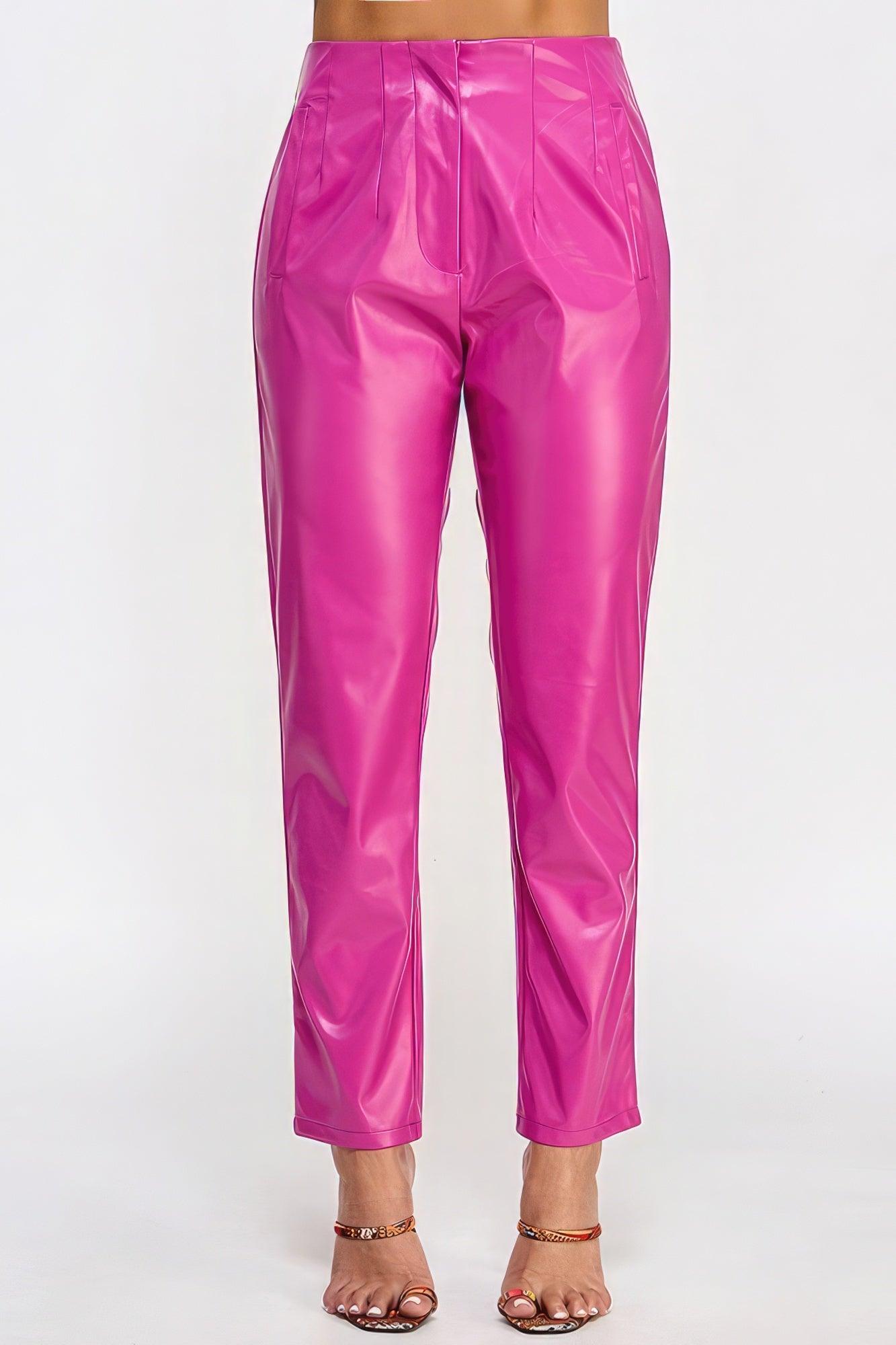 Faux Leather Pants - Leur Beau Monde Boutique