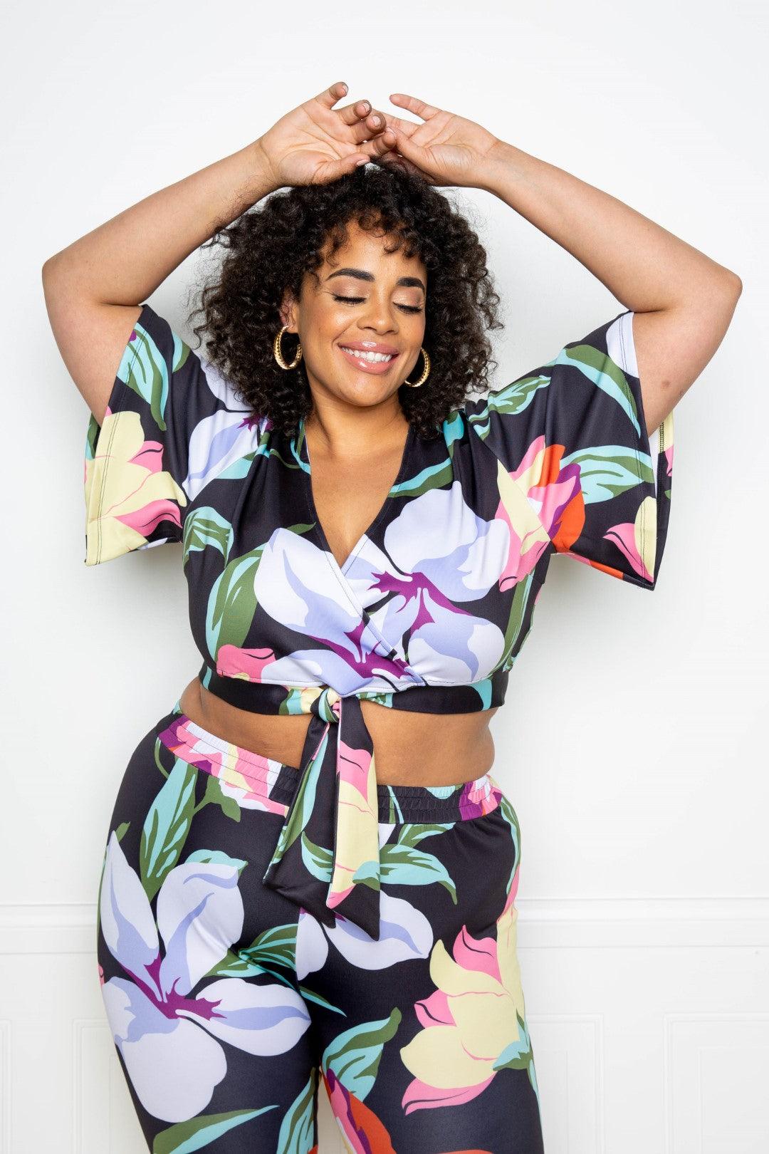 Flower Jogger & Top Set - Leur Beau Monde Boutique