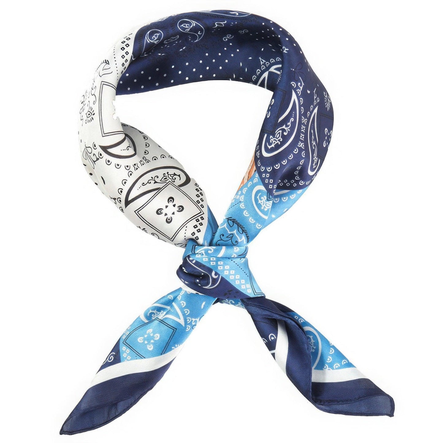 Paisley Dot Print Bandana - Leur Beau Monde Boutique