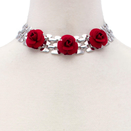 Sodajo Flower Metal Necklace - Leur Beau Monde Boutique