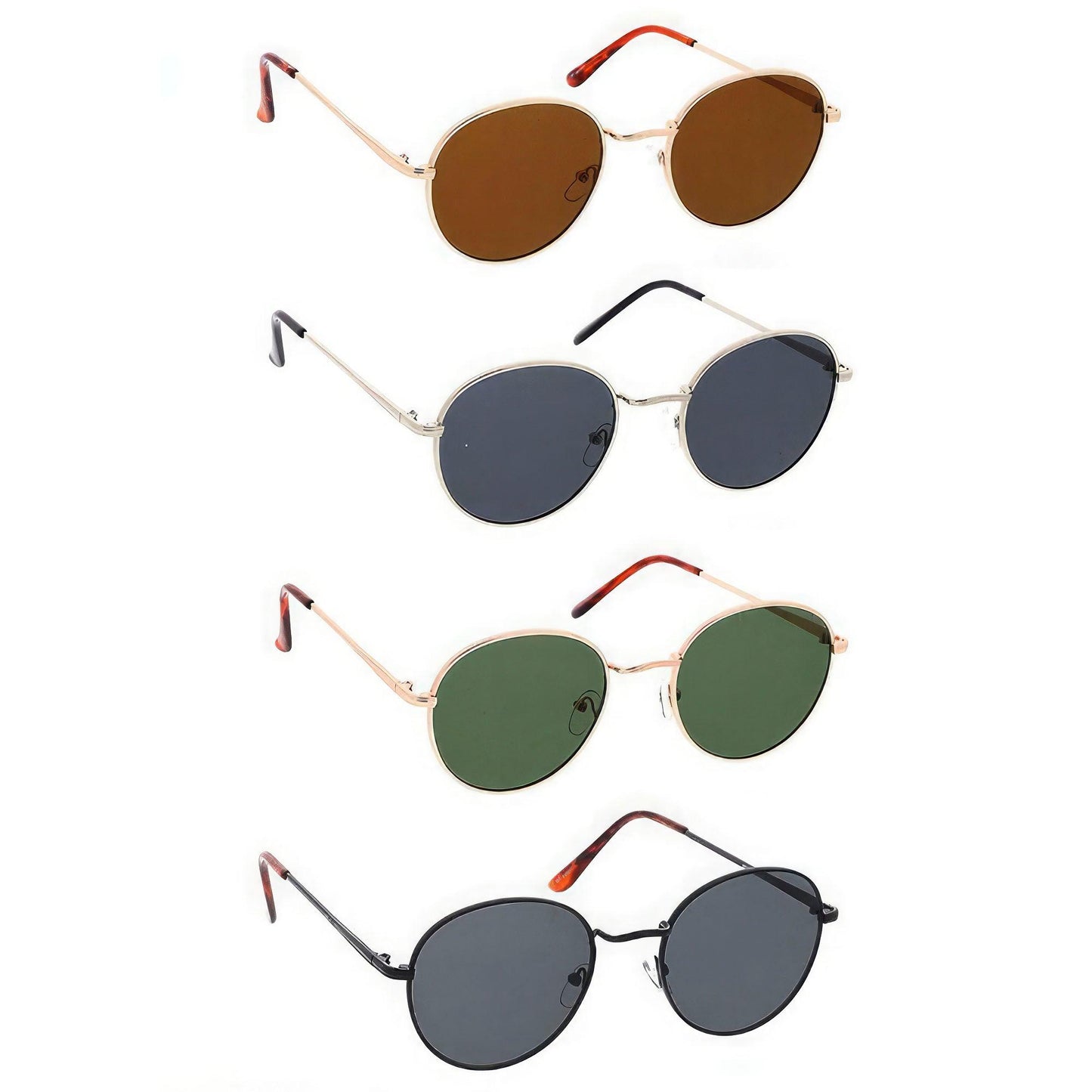 Unisex Classic Metal Round Frame - Leur Beau Monde Boutique