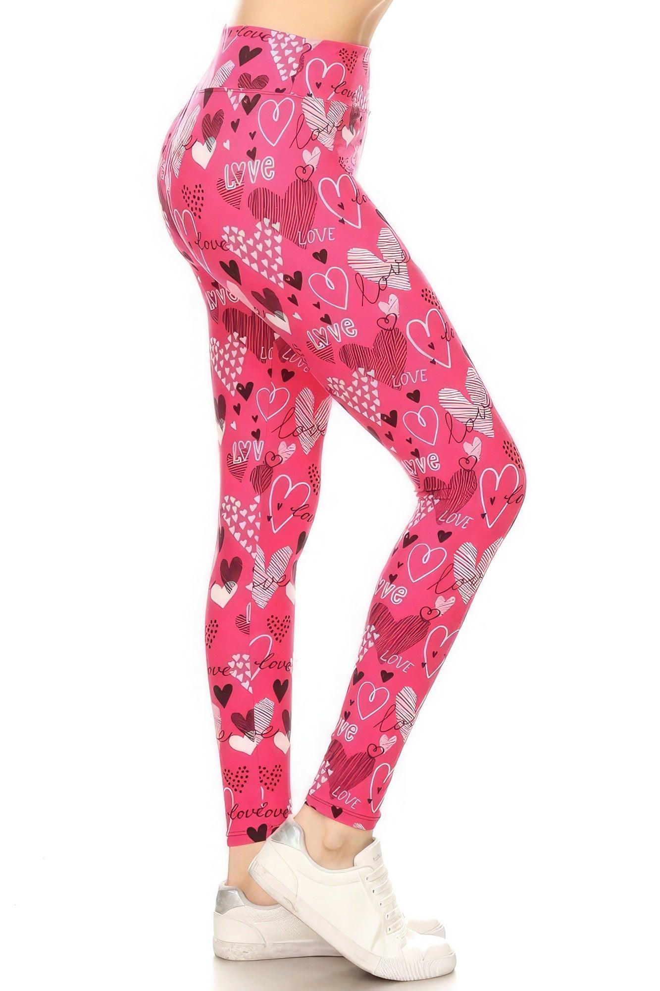 Yoga Band Buttery Soft Print Leggings - Leur Beau Monde Boutique